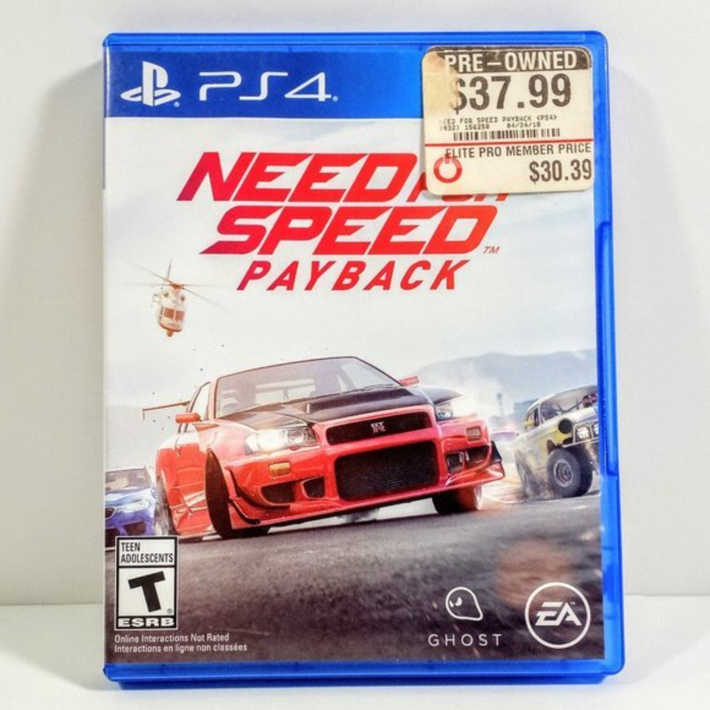 Need For Speed Payback‎ PS4 Game #P03